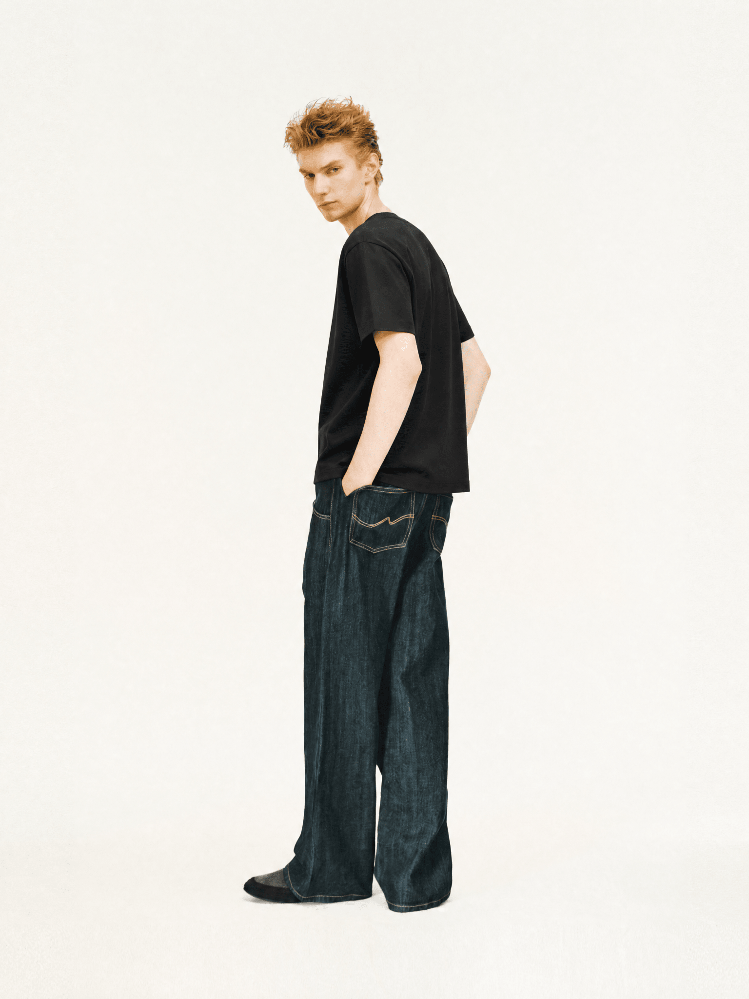 Supima Tee Black Back