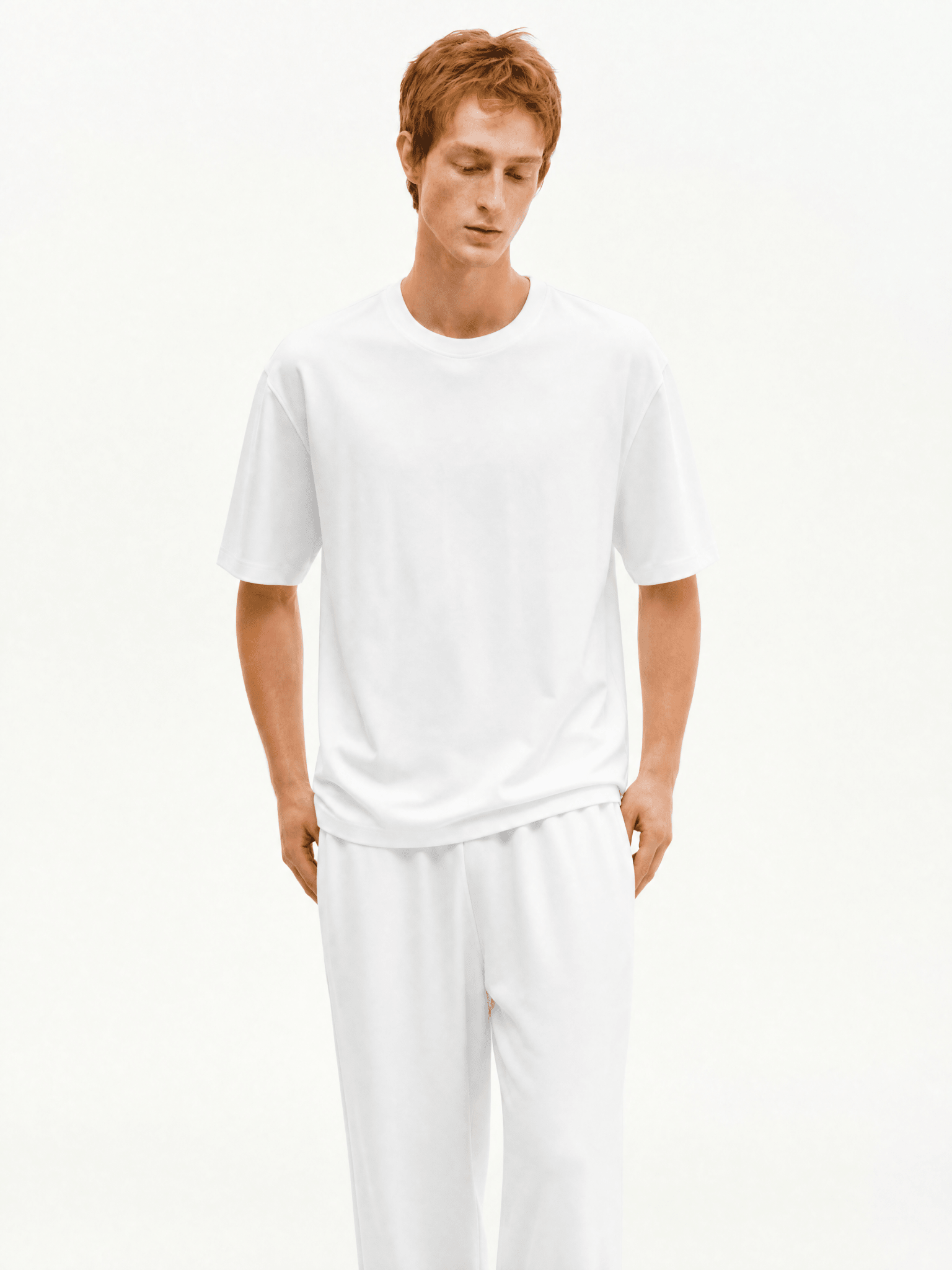 Supima Tee White Front