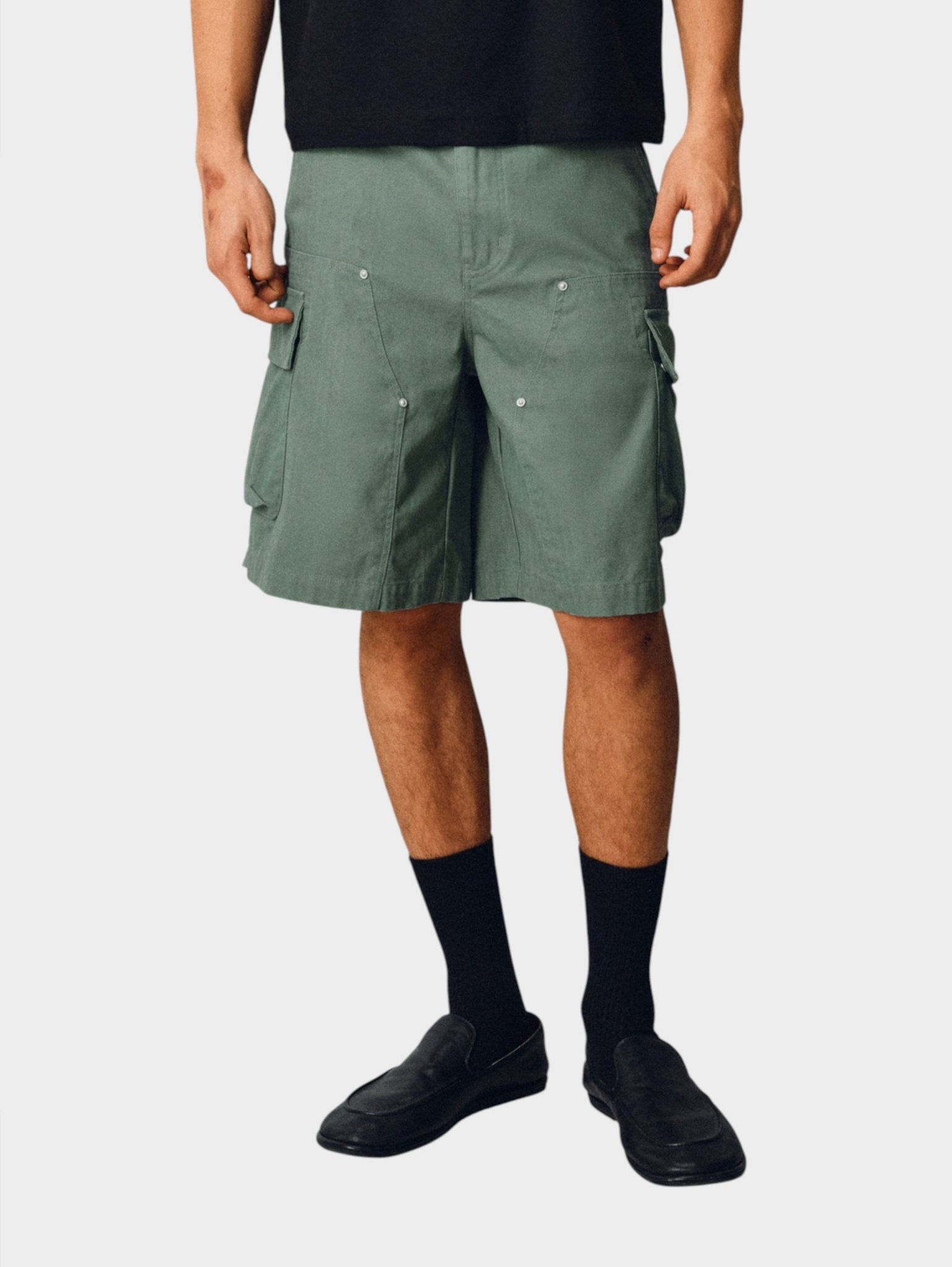 Herringbone Cargo Shorts - Somnad