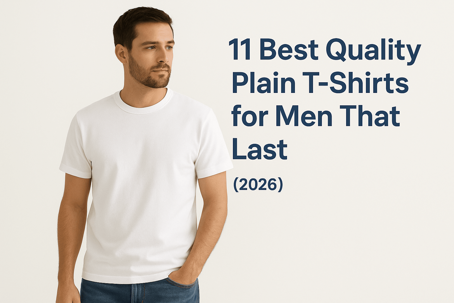 11 Best Quality Plain T-Shirts for Men That Last (2026) - Somnad