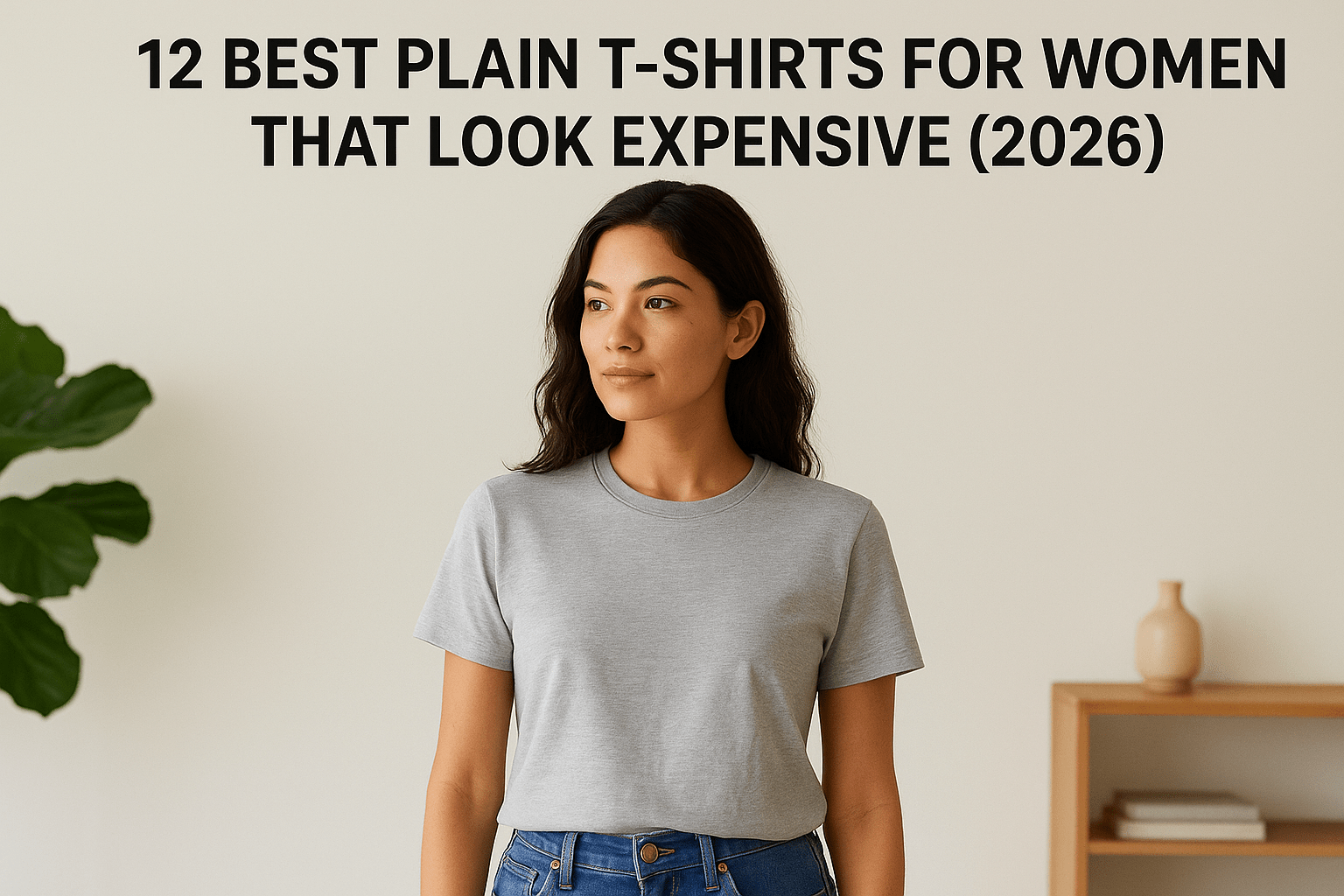 12 Best Plain T-Shirts For Women That Look Expensive (2026) - Somnad