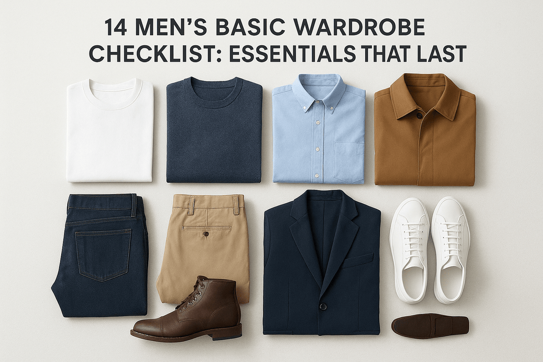 14 Men's Basic Wardrobe Checklist: Essentials That Last - Somnad