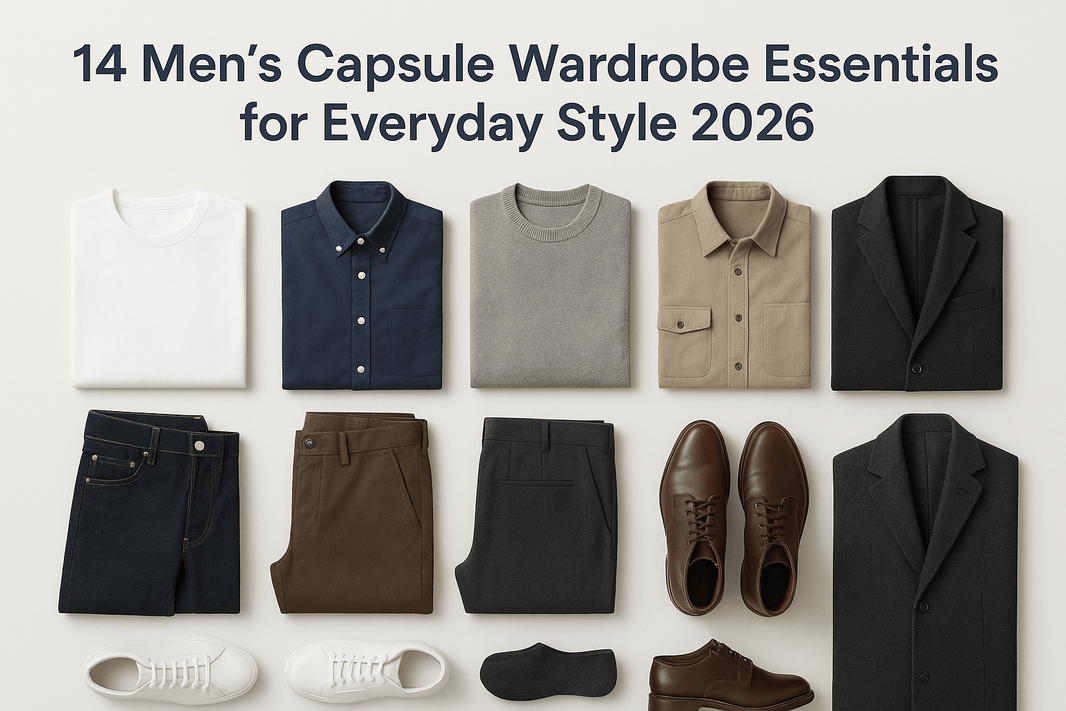 14 Men's Capsule Wardrobe Essentials for Everyday Style 2026 - Somnad