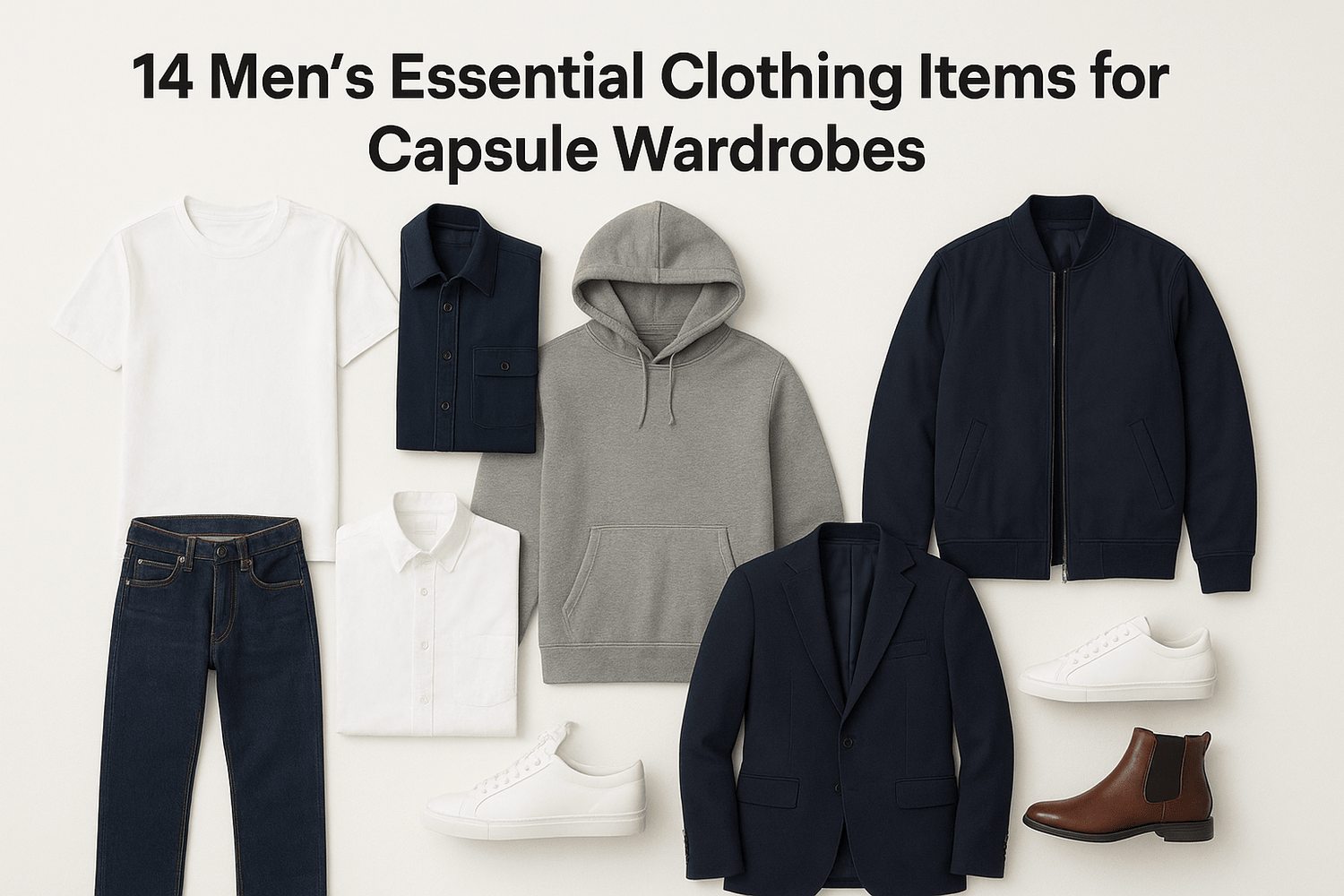 14 Men's Essential Clothing Items for Capsule Wardrobes - Somnad