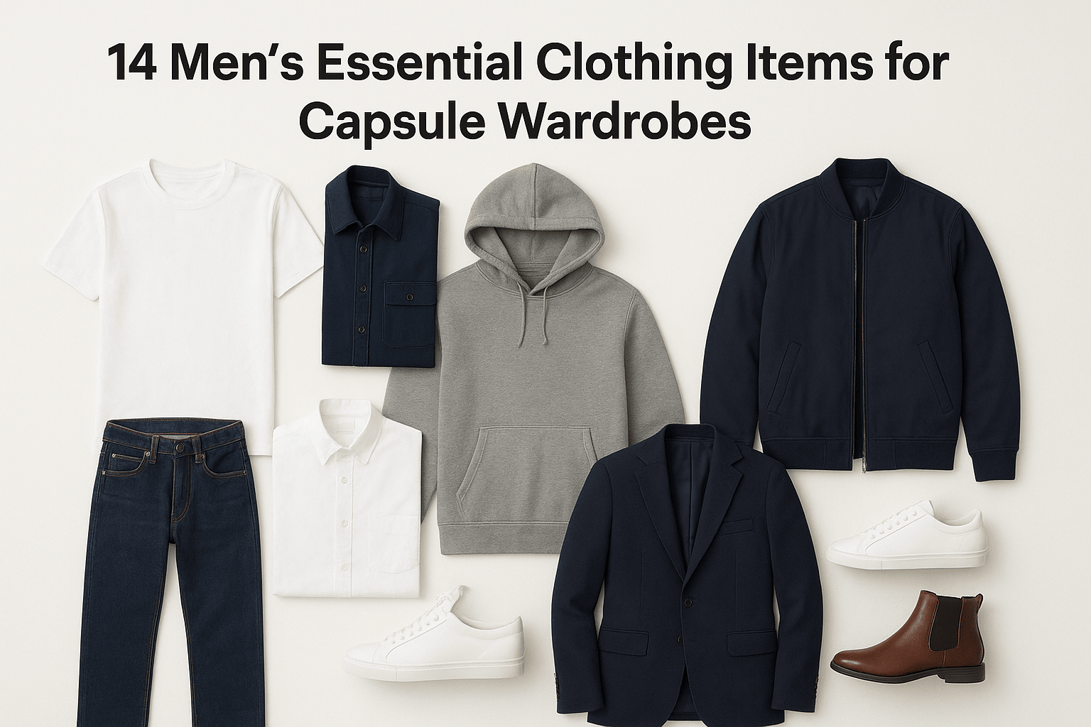 14 Men's Essential Clothing Items for Capsule Wardrobes - Somnad
