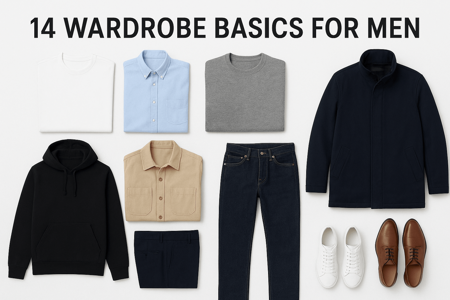 14 Wardrobe Basics for Men: The Minimalist Checklist - Somnad