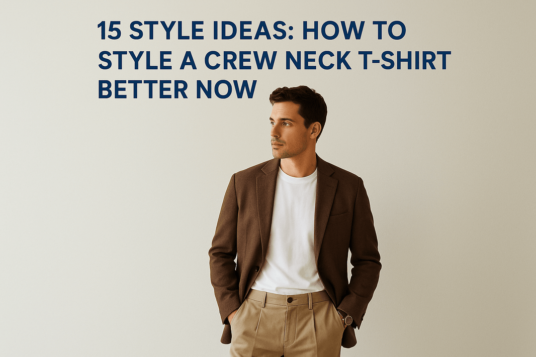 15 Style Ideas: How To Style A Crew Neck T-Shirt Better Now - Somnad