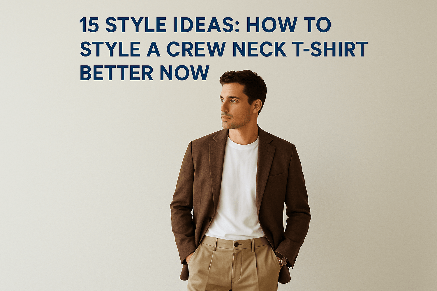 15 Style Ideas: How To Style A Crew Neck T-Shirt Better Now - Somnad