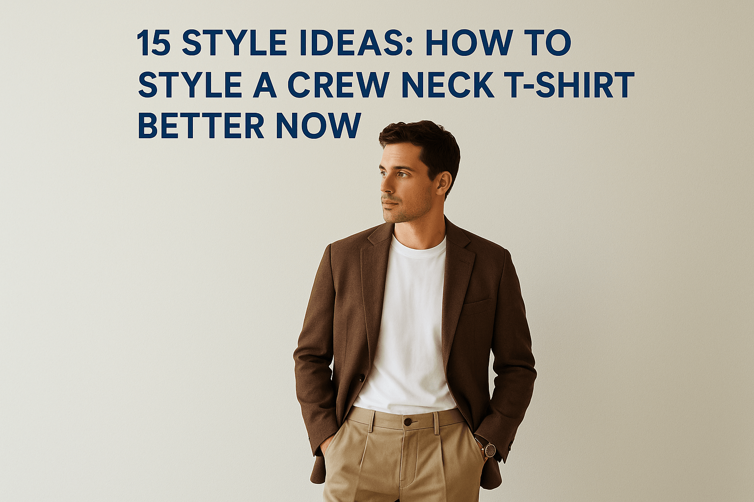 15 Style Ideas: How To Style A Crew Neck T-Shirt Better Now - Somnad