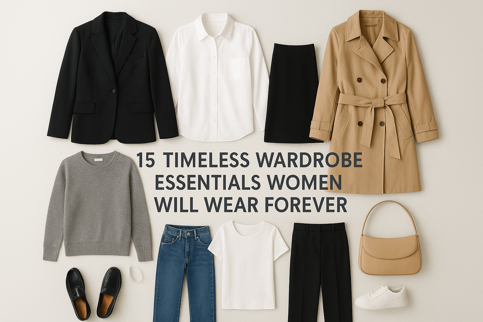 15 Timeless Wardrobe Essentials Women Will Wear Forever - Somnad