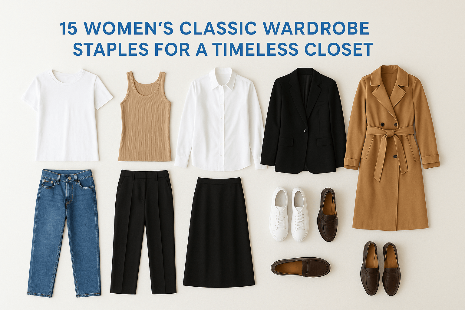 15 Women’s Classic Wardrobe Staples For A Timeless Closet - Somnad