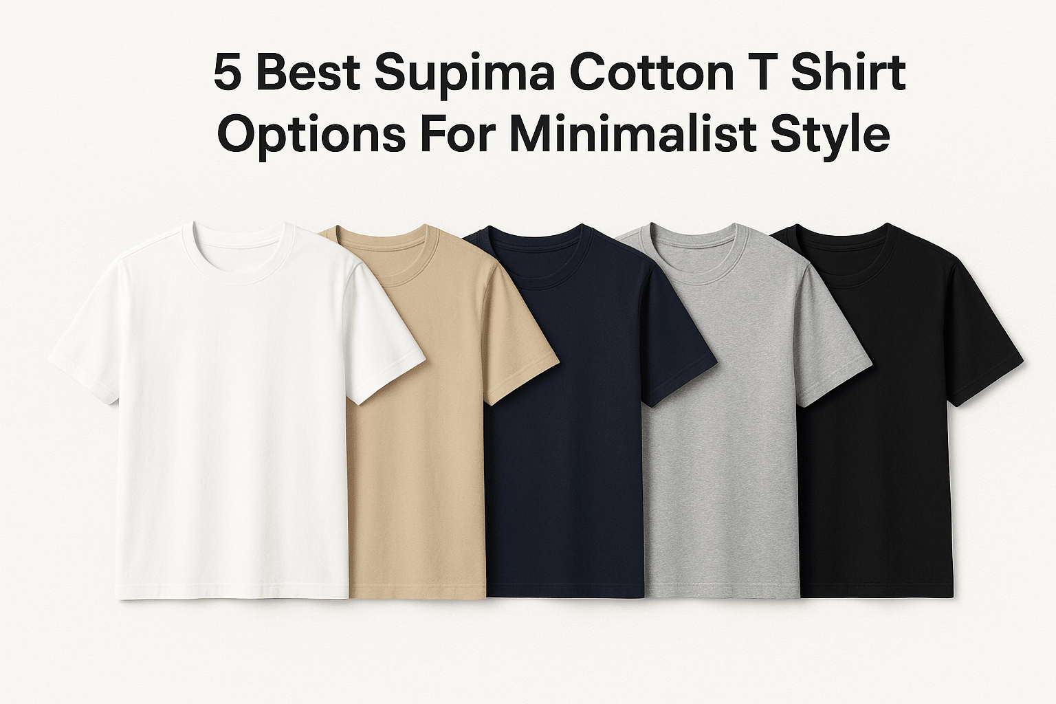 5 Best Supima Cotton T Shirt Options For Minimalist Style - Somnad