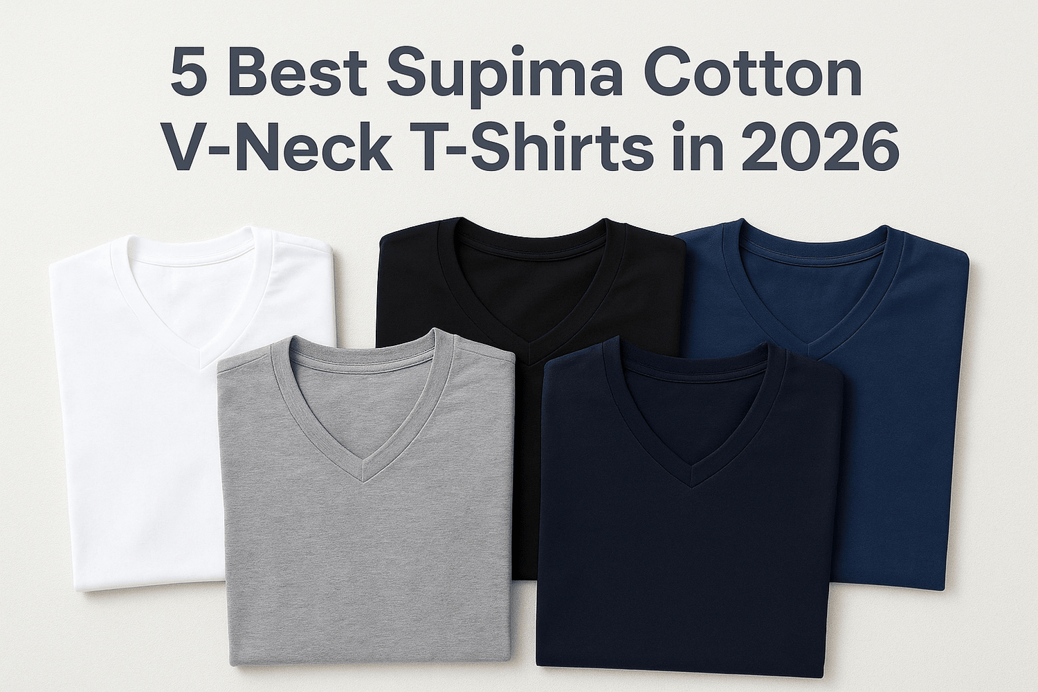 5 Best Supima Cotton V-Neck T-Shirts in 2026 - Somnad