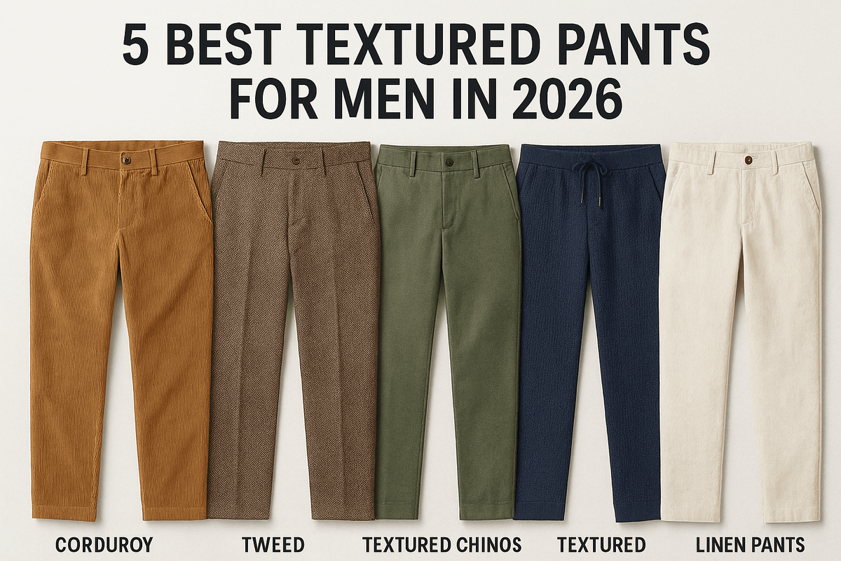 5 Best Textured Pants for Men in 2026 - Somnad