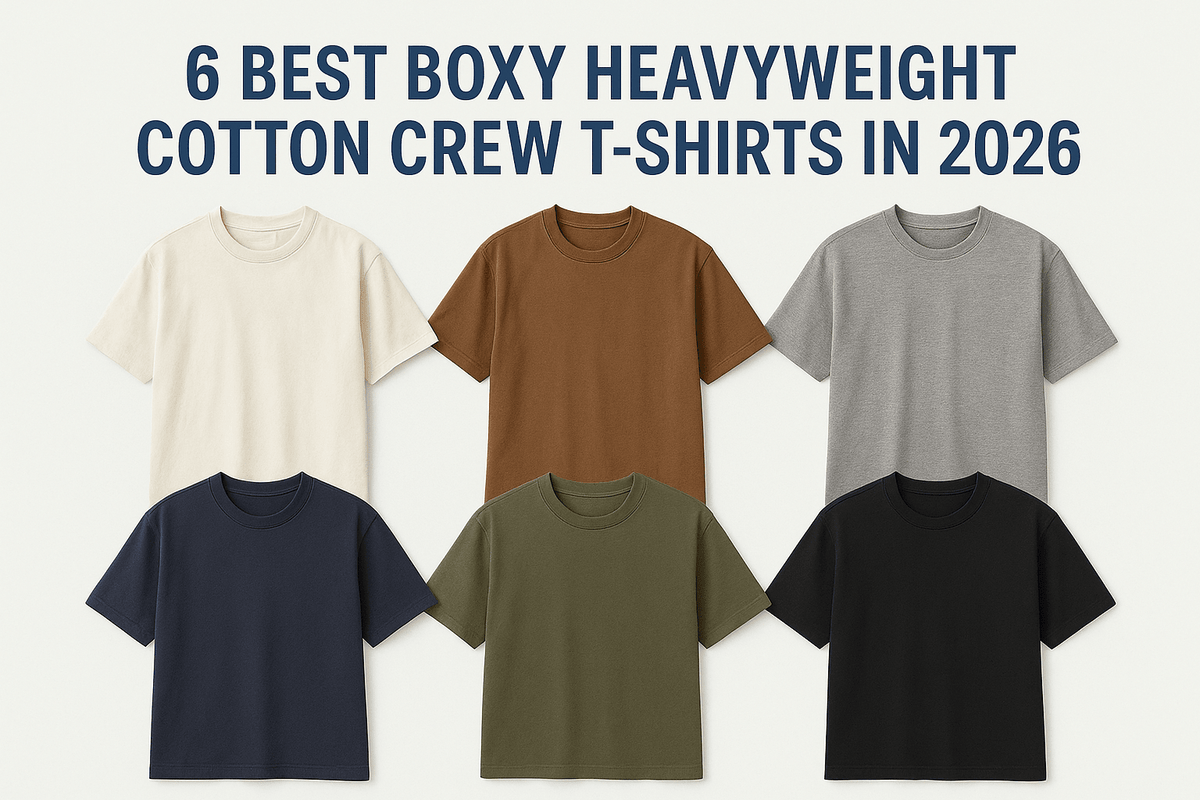 6 Best Boxy Heavyweight Cotton Crew T-Shirts in 2026 - Somnad