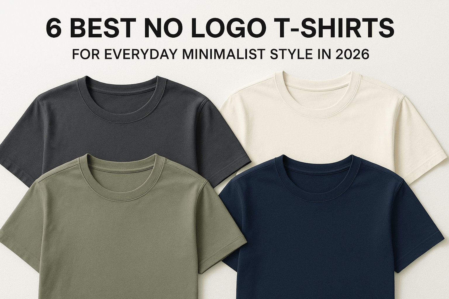 6 Best No Logo T-Shirts For Everyday Minimalist Style In 2026 - Somnad