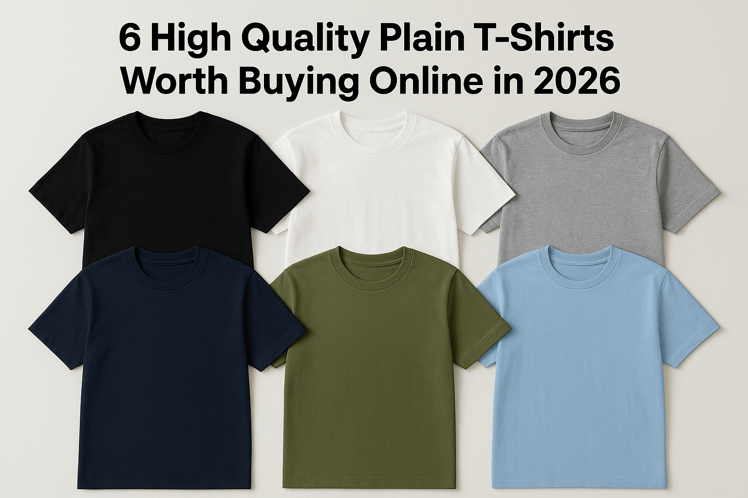 6 High Quality Plain T-Shirts Worth Buying Online in 2026 - Somnad