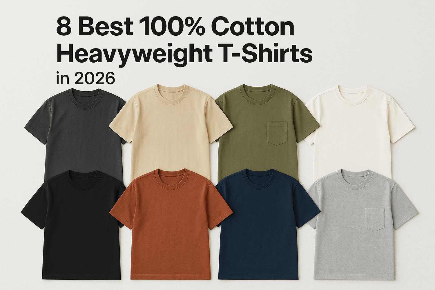 8 Best 100% Cotton Heavyweight T-Shirts in 2026 - Somnad