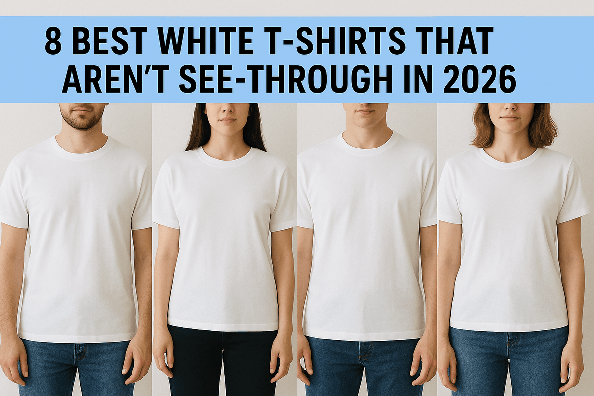 8 Best White T-Shirts That Aren't See-Through in 2026 - Somnad