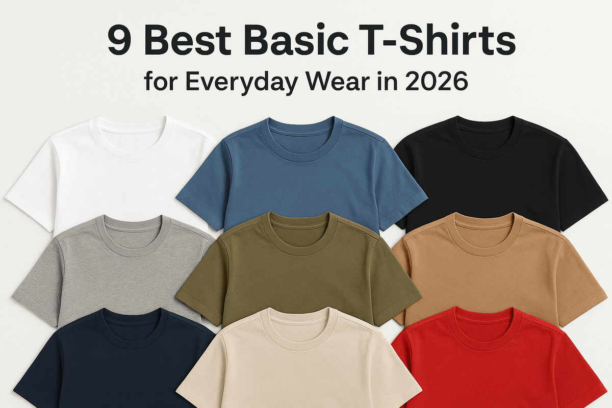 9 Best Basic T-Shirts for Everyday Wear in 2026 - Somnad