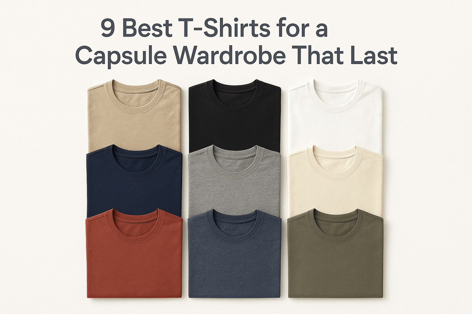 9 Best T-Shirts for a Capsule Wardrobe That Last (2026) - Somnad