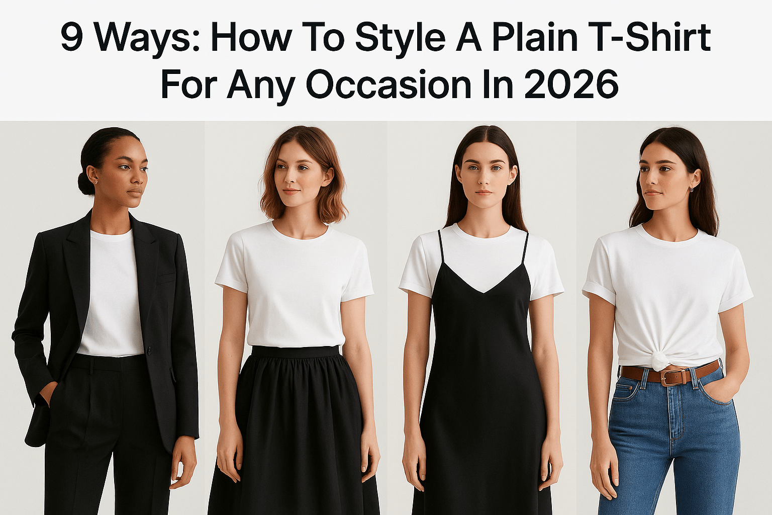 9 Ways: How To Style A Plain T-Shirt For Any Occasion In 2026 - Somnad