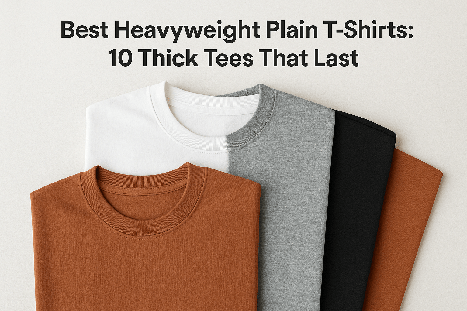Best Heavyweight Plain T-Shirts: 10 Thick Tees That Last - Somnad