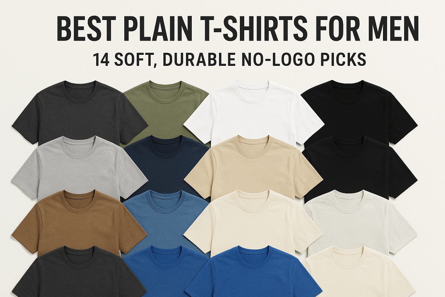 Best Plain T-Shirts For Men: 14 Soft, Durable No-Logo Picks - Somnad