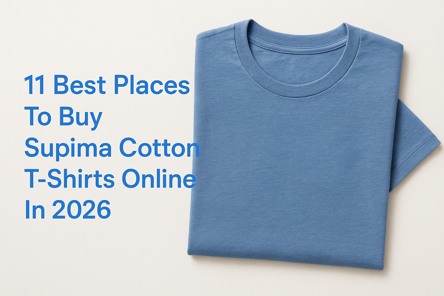 11 Best Places To Buy Supima Cotton T-Shirts Online In 2026