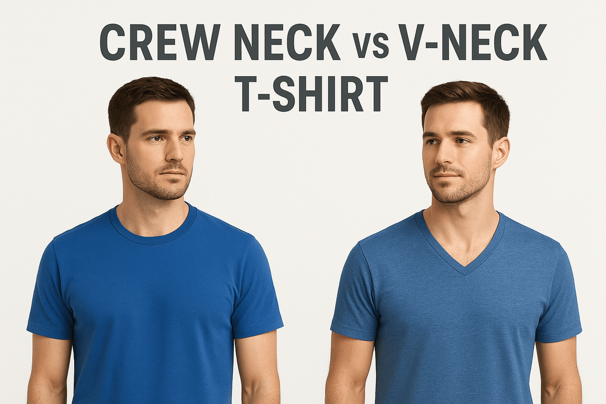 Crew Neck vs V-Neck T-Shirt: Which One Suits You Best? - Somnad