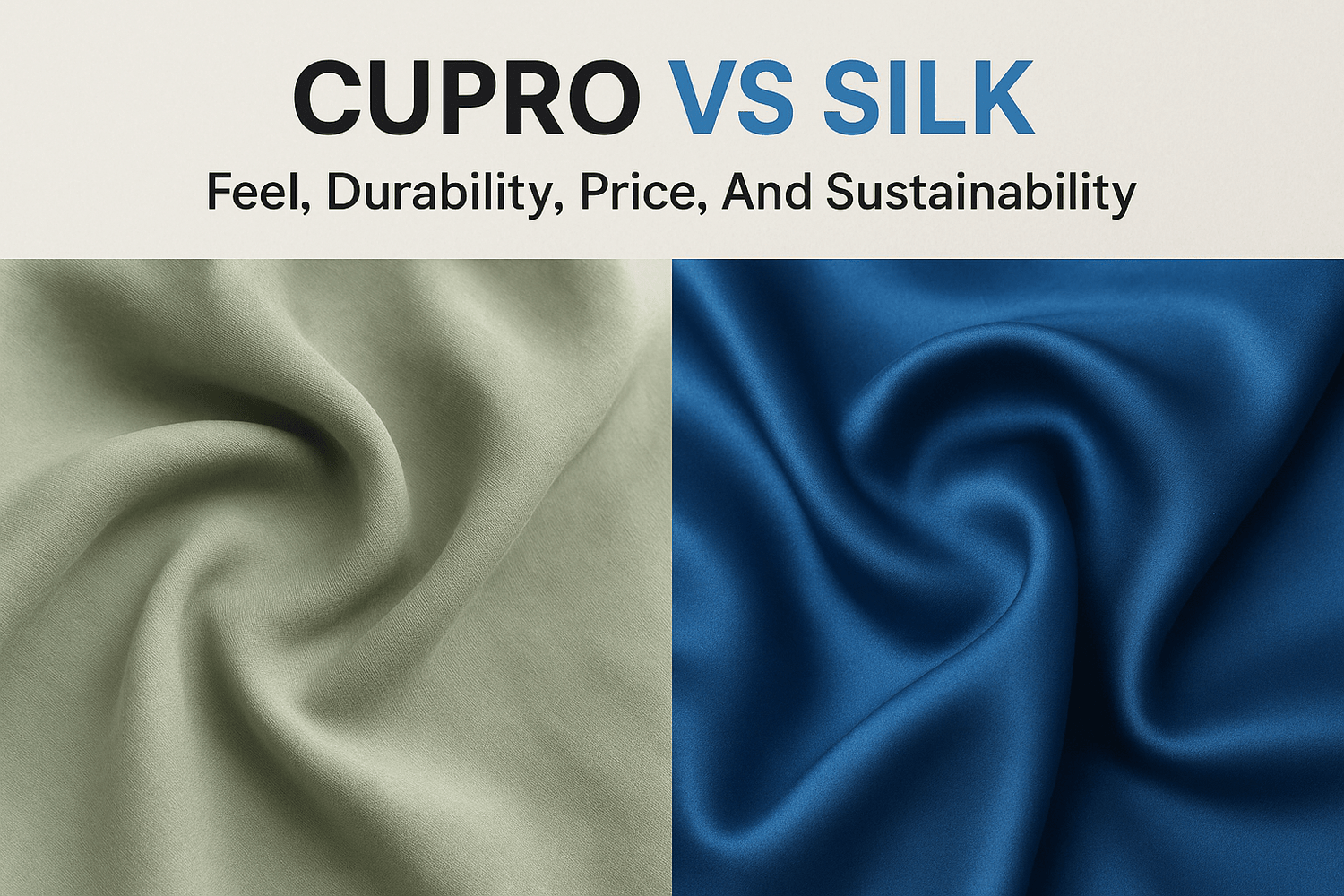 Cupro Vs Silk: Feel, Durability, Price, And Sustainability - Somnad