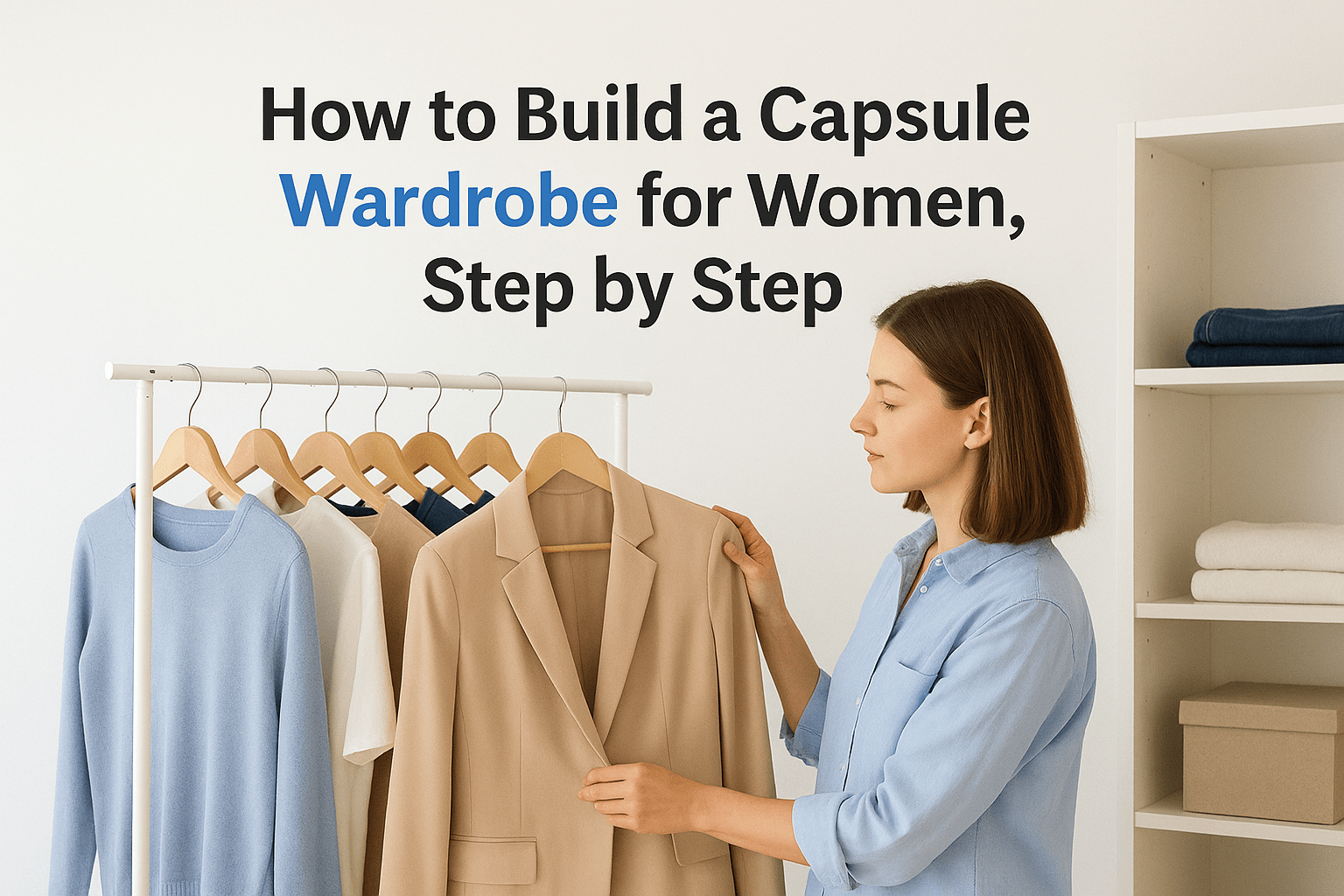 How to Build a Capsule Wardrobe for Women, Step by Step - Somnad