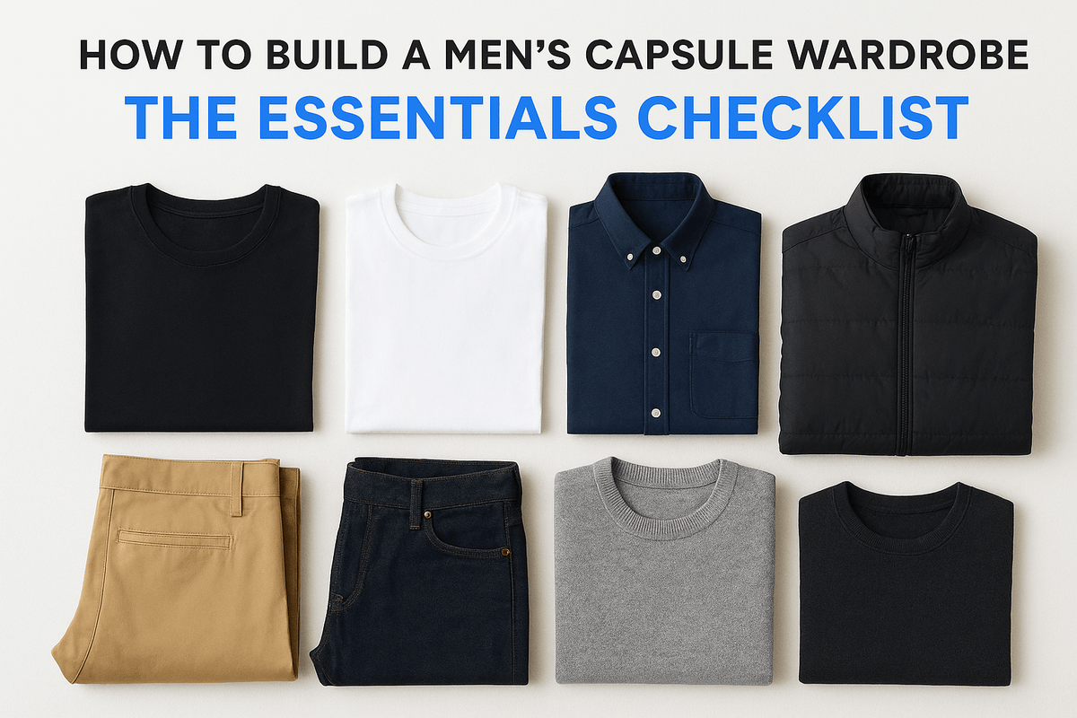 How to Build a Men's Capsule Wardrobe: The Essentials Checklist - Somnad