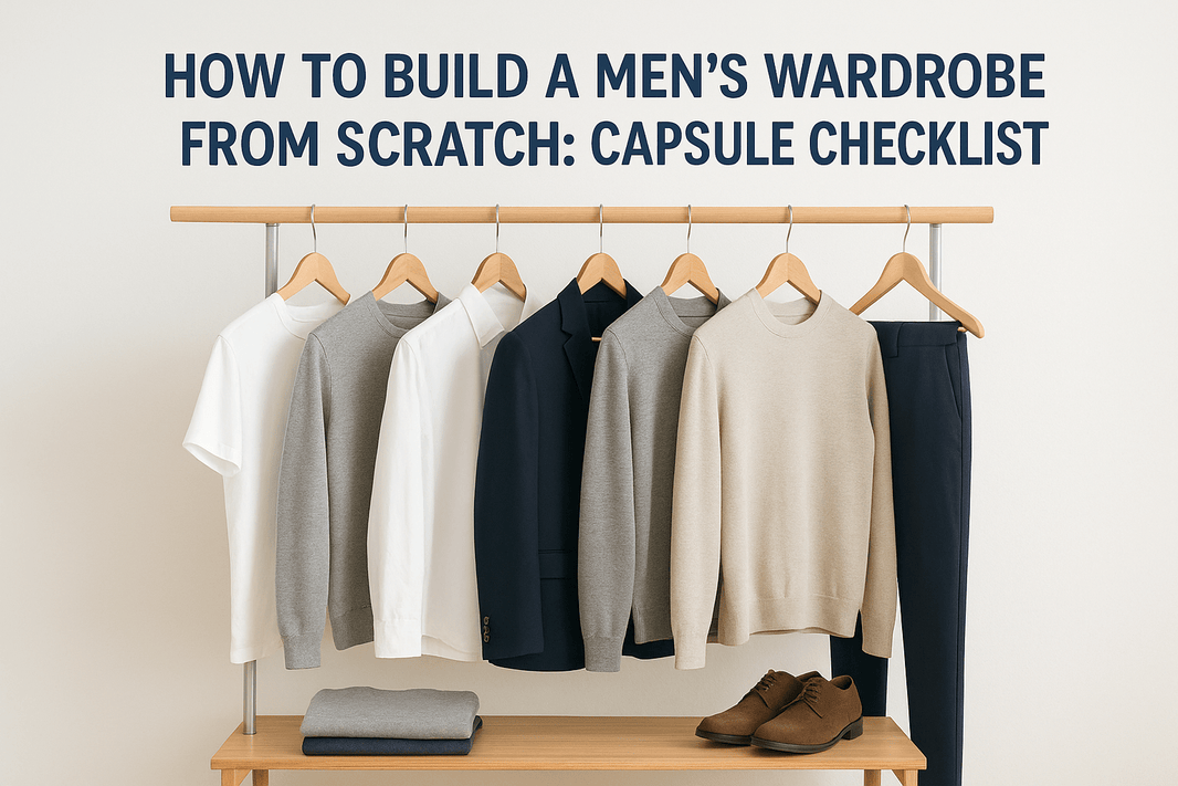 How To Build A Men's Wardrobe From Scratch: Capsule Checklist - Somnad