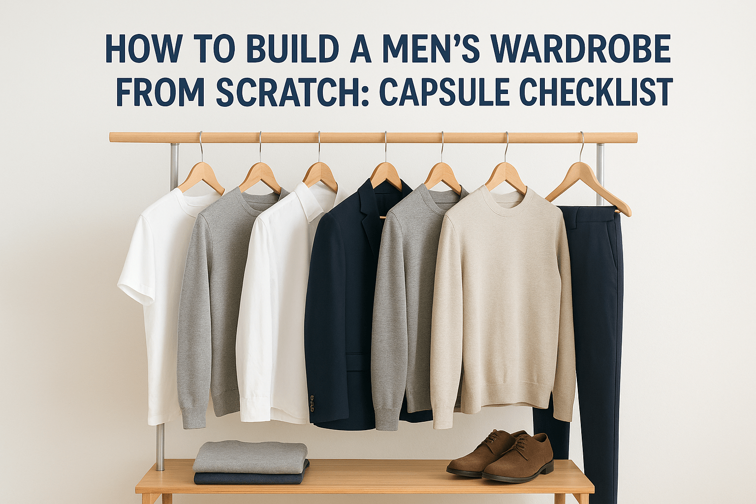 How To Build A Men's Wardrobe From Scratch: Capsule Checklist - Somnad