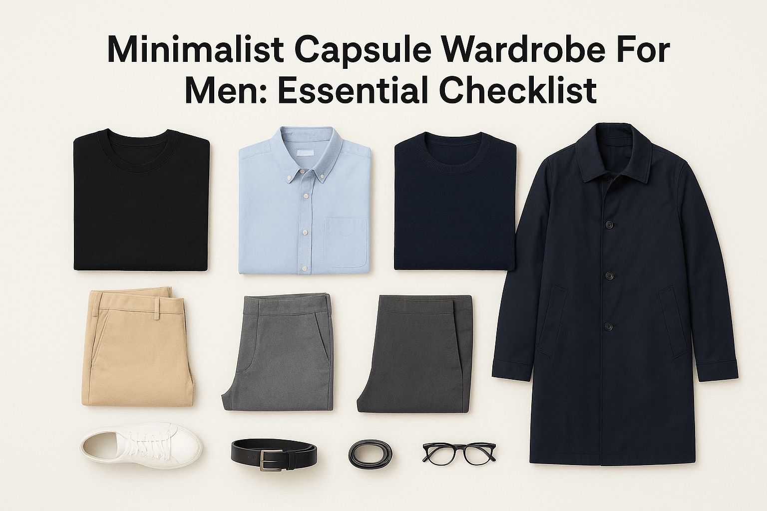 Minimalist Capsule Wardrobe For Men: Essential Checklist - Somnad