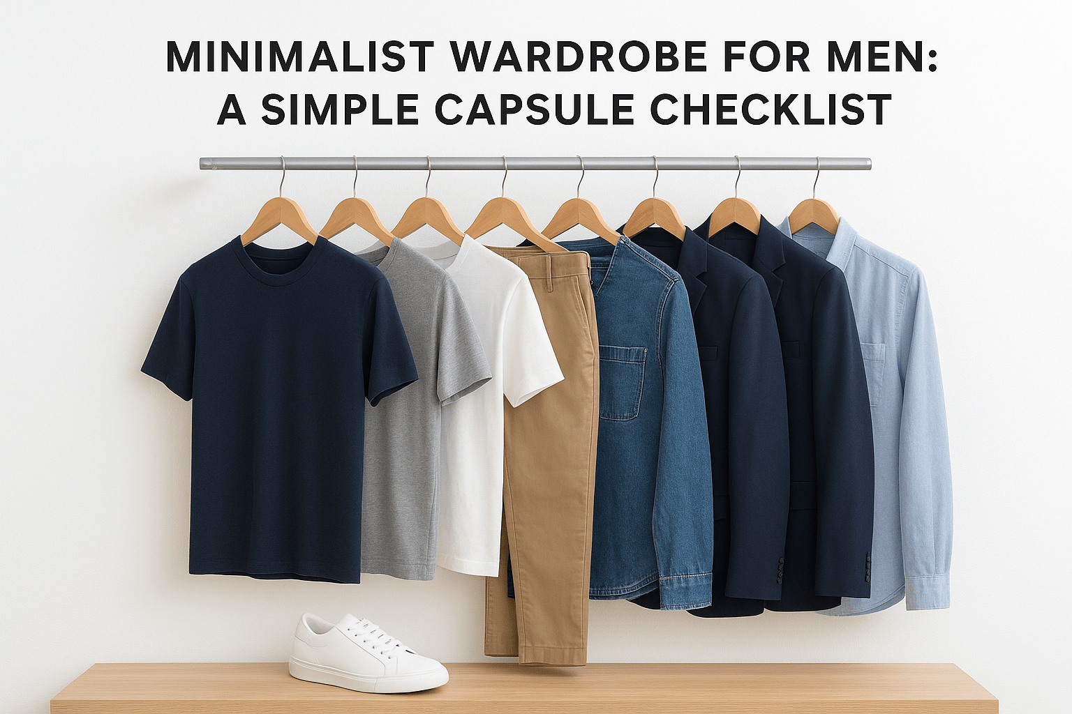 Minimalist Wardrobe For Men: A Simple Capsule Checklist - Somnad