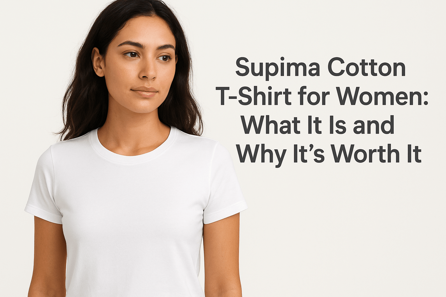 Supima Cotton T-Shirt for Women: What It Is and Why It's Worth It - Somnad