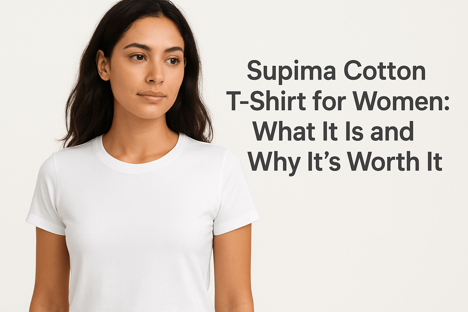 Supima Cotton T-Shirt for Women: What It Is and Why It's Worth It - Somnad