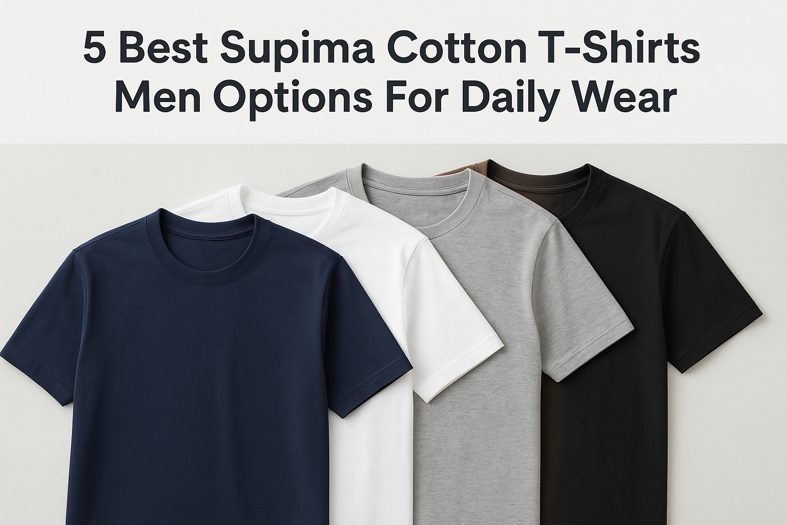 5 Best Supima Cotton T-Shirt Men Options For Daily Wear