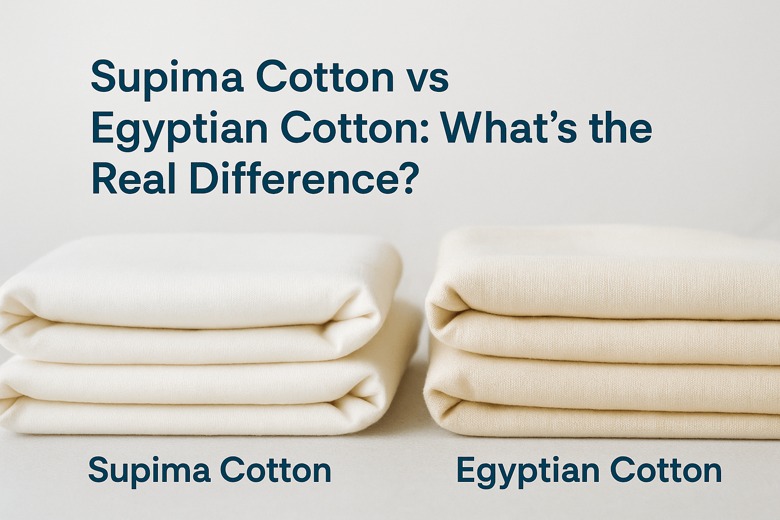 Supima Cotton vs Egyptian Cotton: What’s the Real Difference? - Somnad