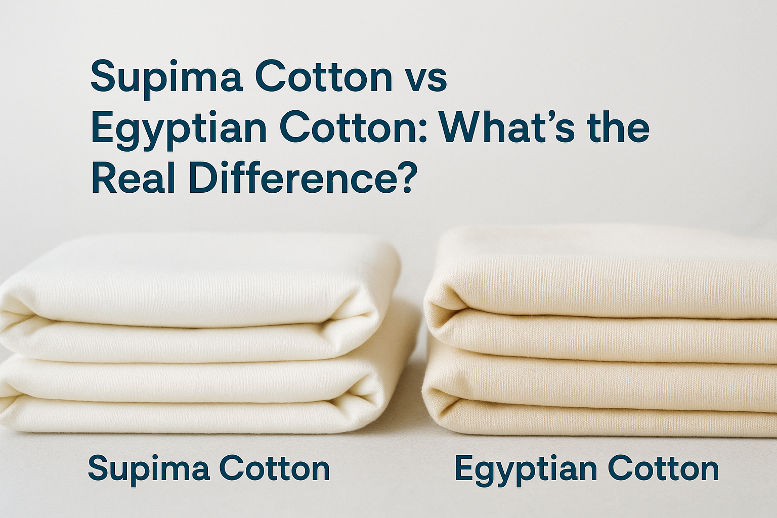 Supima Cotton vs Egyptian Cotton: What’s the Real Difference?