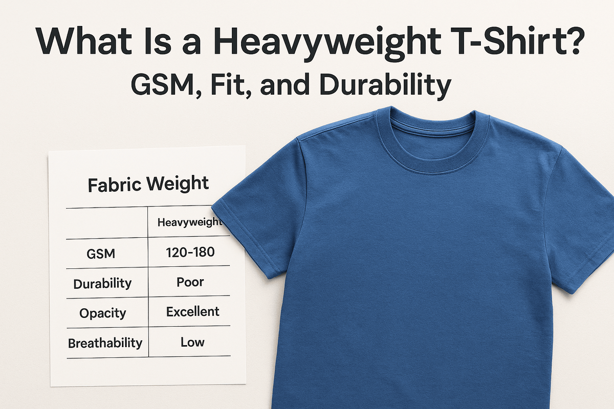 What Is a Heavyweight T-Shirt? GSM, Fit, and Durability - Somnad