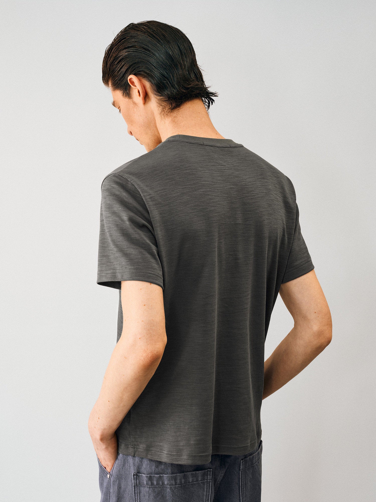 Melange Slub Textured Tee