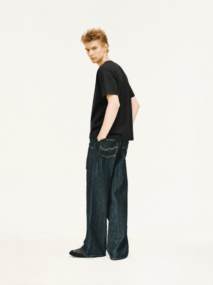 Supima Tee Black Back 