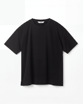 Supima Tee Black lat Lay 