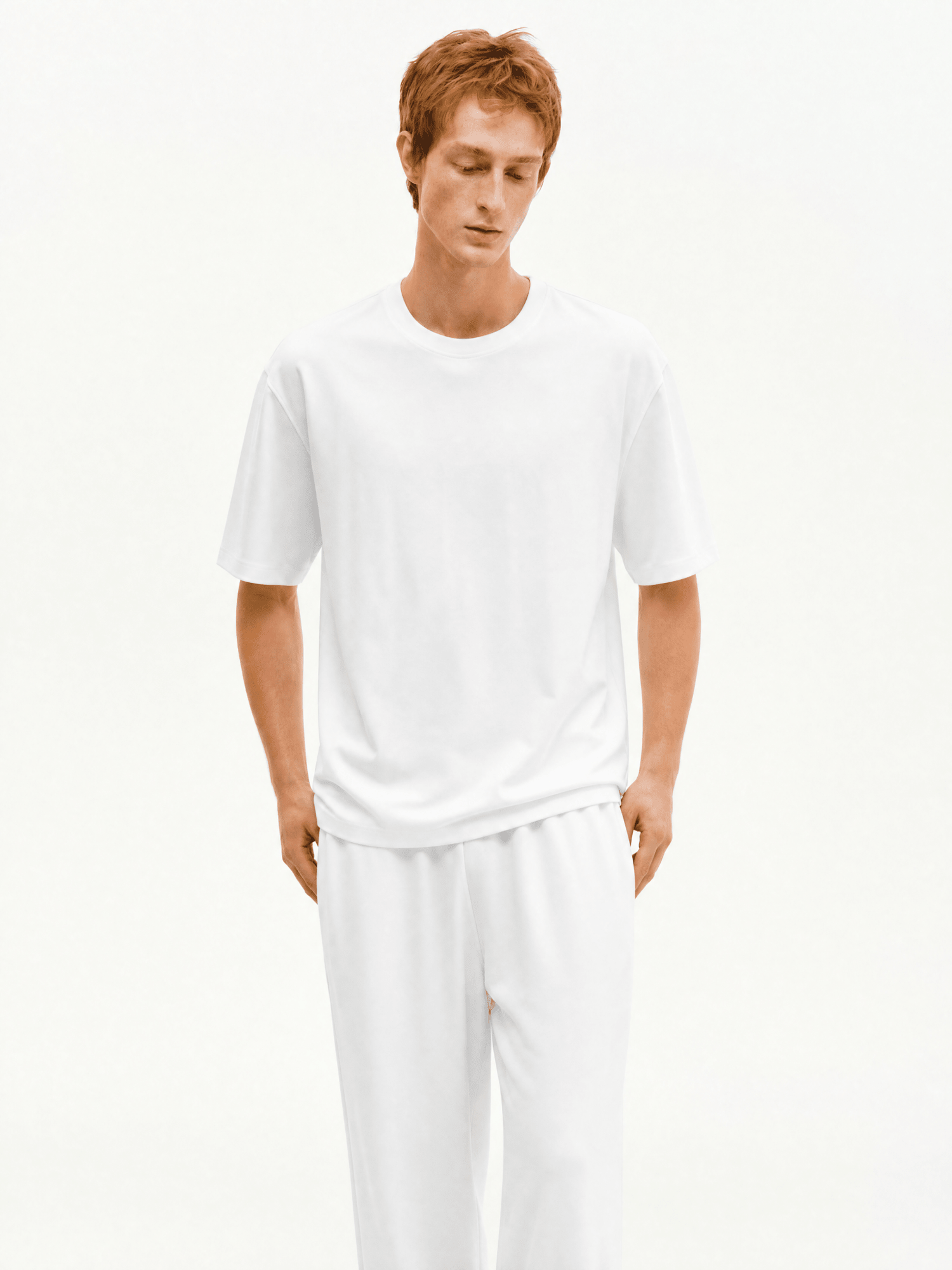 Supima Tee White Front 