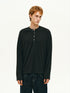 Cashmere-Acetate Henley Long-Sleeve Tee - Somnad