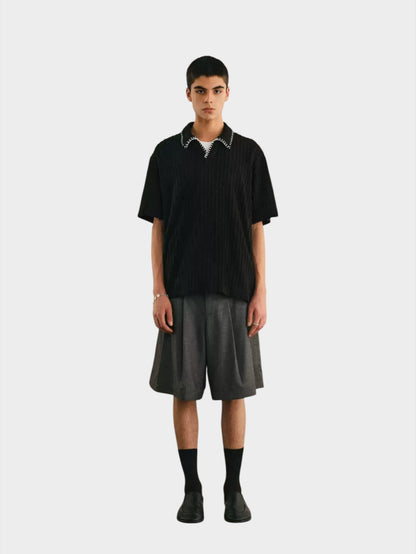 Hand-Stitched Chevron Polo - Somnad