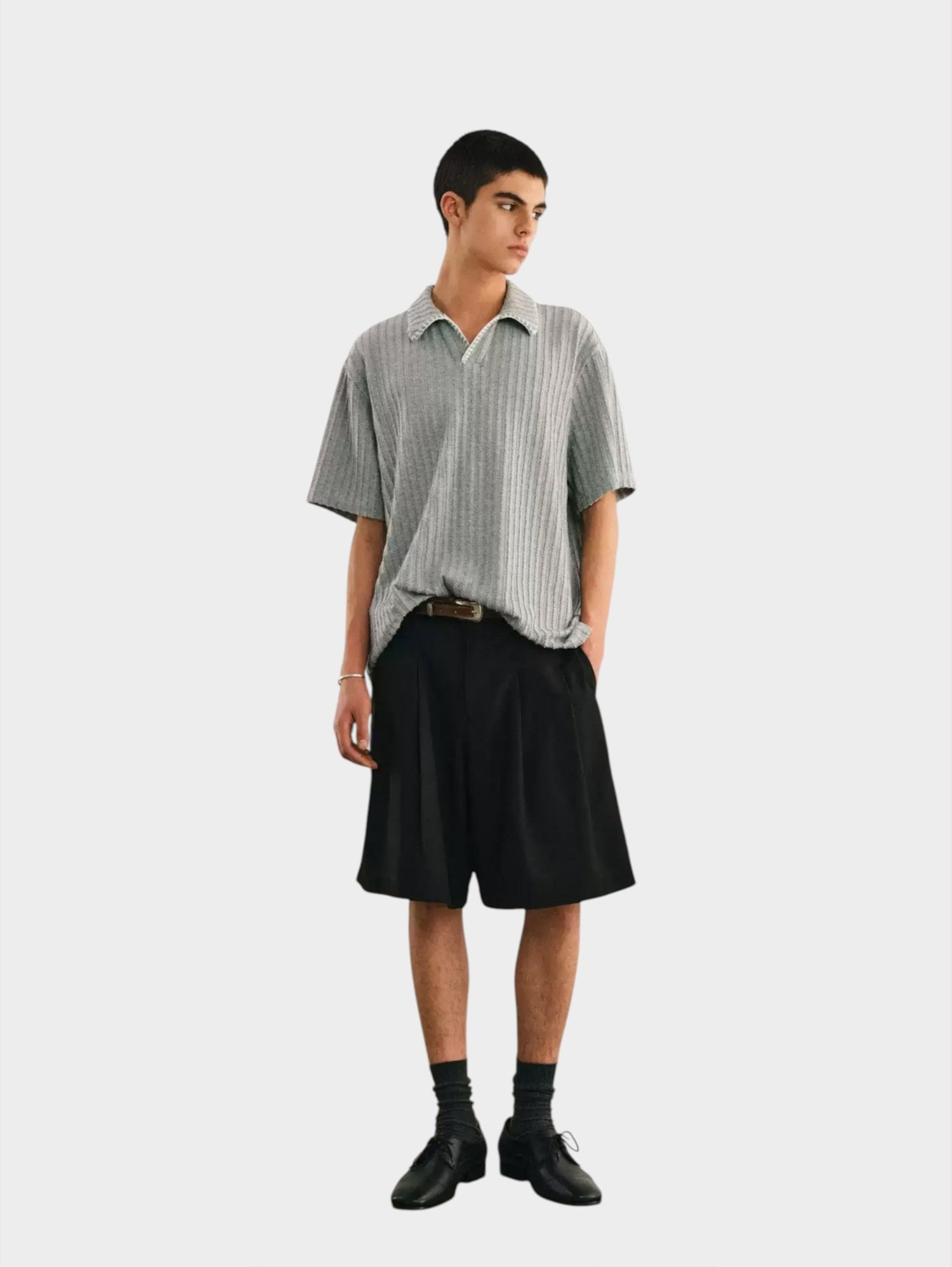 Hand-Stitched Chevron Polo - Somnad